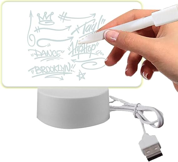 Tablero de Notas Acrílico con Lápiz y Luz LED: El Regalo Perfecto para Tu Mesa de Noche