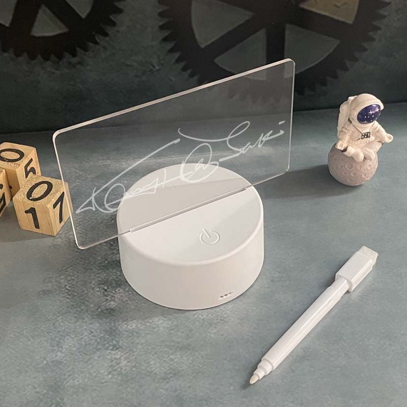 Tablero de Notas Acrílico con Lápiz y Luz LED: El Regalo Perfecto para Tu Mesa de Noche