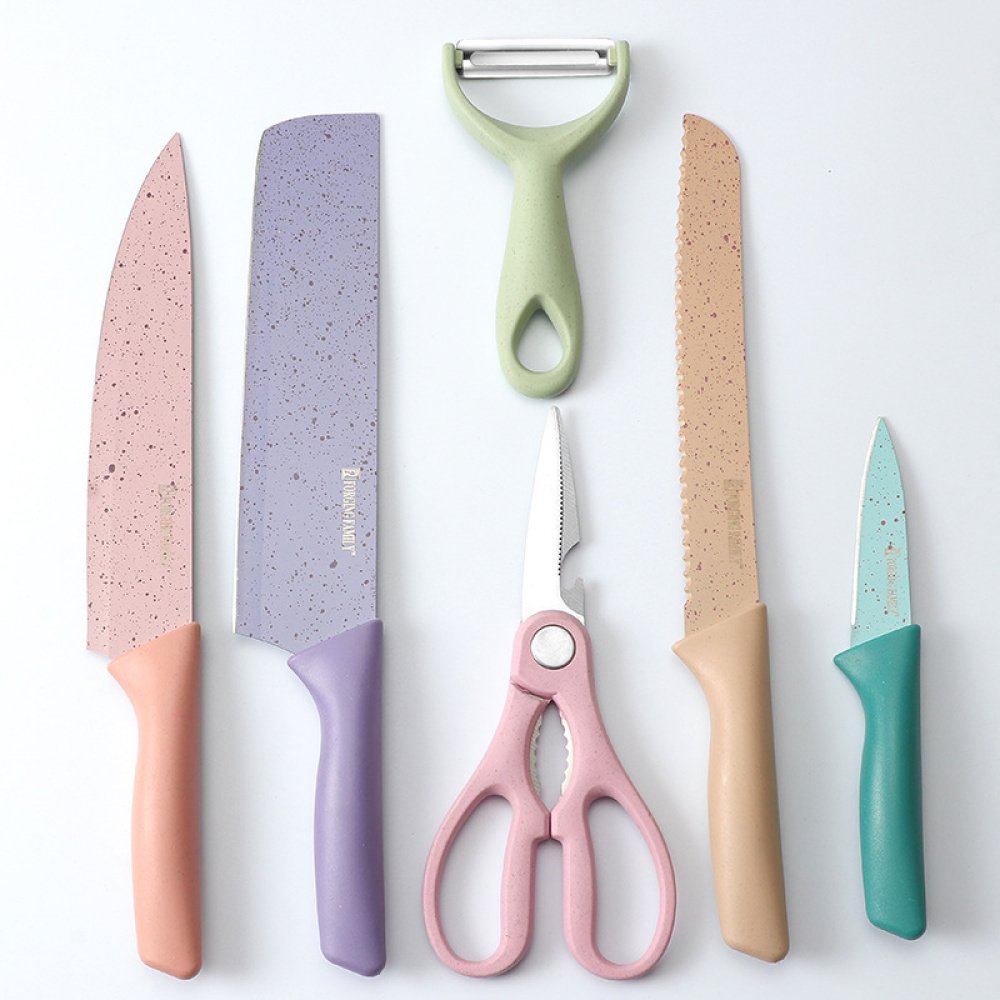 Set de 6 piezas de cuchillos de colores: Calidad y Buen Precio como Regalo