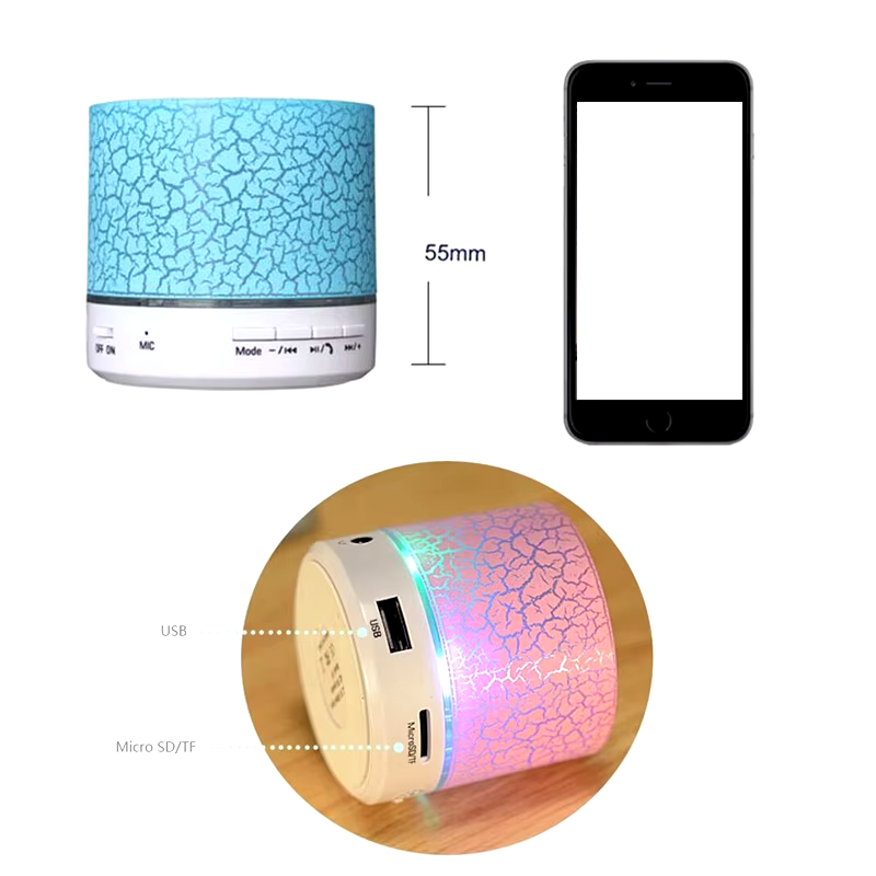Explora el Mini Parlante Musical Inalámbrico: Luces LED, Tarjeta SD y Gran Calidad a Buen Precio un Regalo