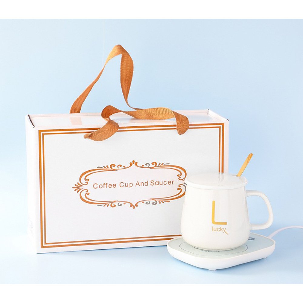 Taza de Cerámica con Base Calentadora: El Regalo Perfecto para Amantes del Café y el Té