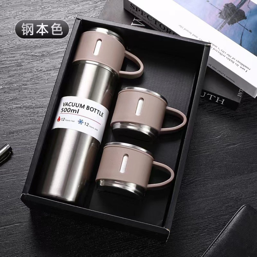 Mini Set de Termo Térmico: 3 Tazas de Acero Inoxidable de Calidad a Buen Precio