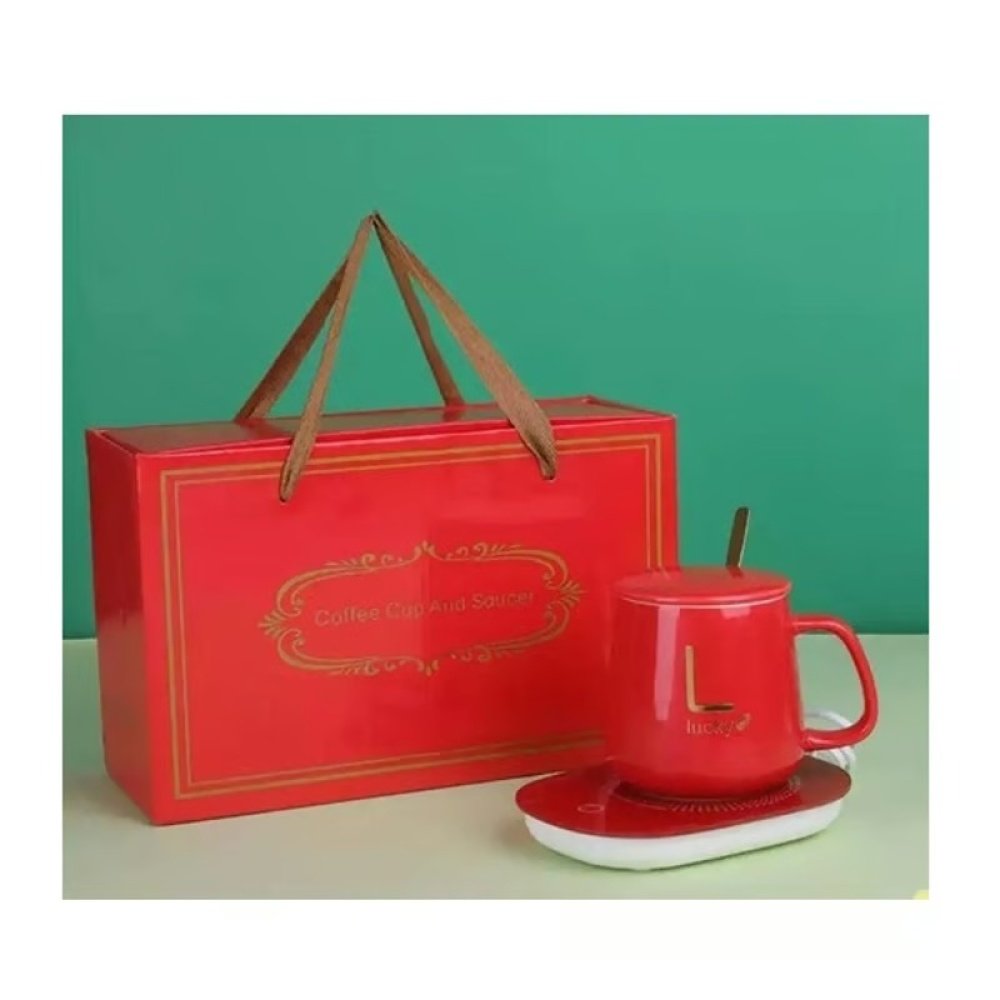 Taza de Cerámica con Base Calentadora: El Regalo Perfecto para Amantes del Café y el Té